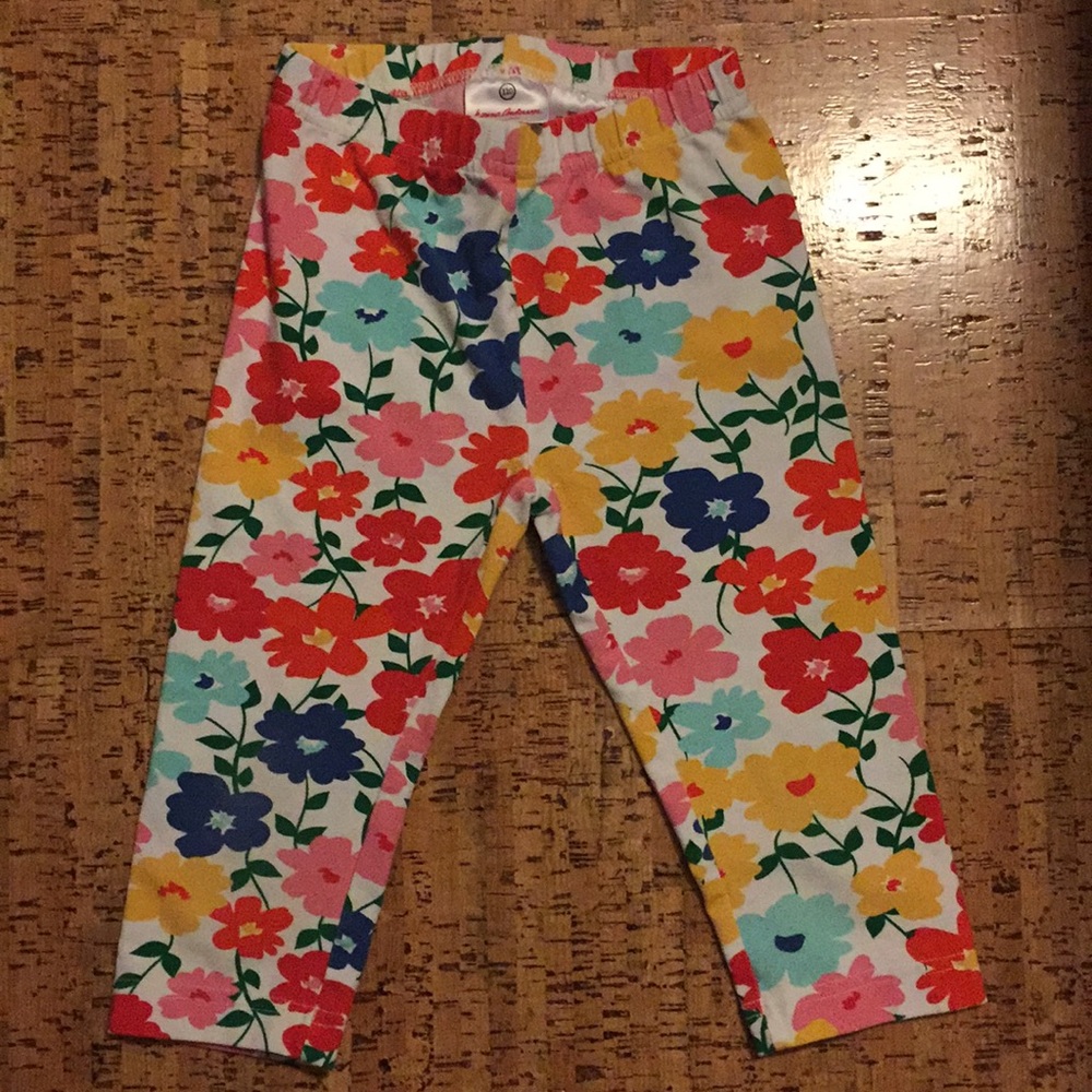 Hanna Andersson Floral Cropped Leggings